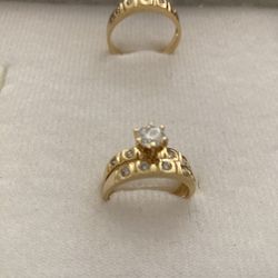 Handmade Gold Plated Wedding Rings 