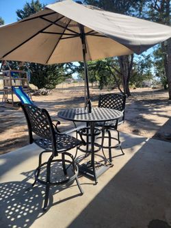 Patio table set