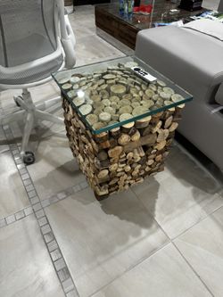 Wood And Glass Coffee Table