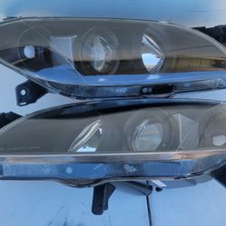 04-09 Mazda 3 Projector Headlights Luces Calaveras Micas Faros Focos Faroles