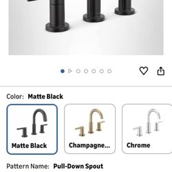 Phiestina Sink Black Matte Bathroom Sink Faucet