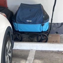 Ibiyaya Noah All-Around Beach Wagon Cat & Dog Stroller, Large, Pacific Blue