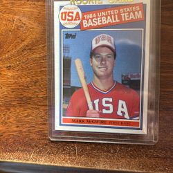 Mark McGwire Topps rookie Card