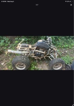 Mini quad project frame and a 250 cc race quad