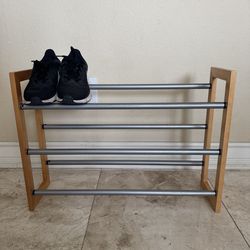 Expandable shoe rack