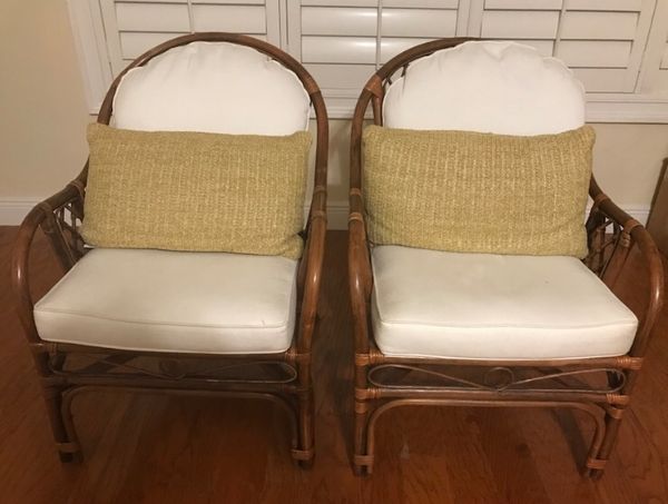 bamboo chairs for sale chinoiserie pair of rattan bamboo chairs with cushions good condition for sale in delray beach fl offerup bamboo chairs for sale chinoiserie pair of rattan bamboo chairs with cushions good condition for sale in delray beach fl offerup