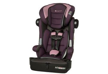 Baby Trend Hybrid SI 3-in-1 Combination Booster Seat, Dash Orchid – Side-Impact Protection, 3-Stage Growth Design, Adjustable Headrest, Cushioned Comf