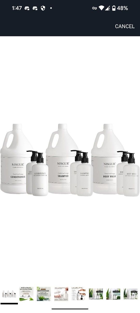 3 1 Gallon Shampoo Conditioner Body Wash Bulk With 10oz Bottles