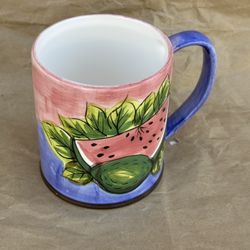 new/unused vintage fruit mug