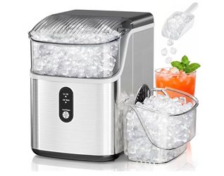 Nugget Chewable Ice Maker 35lbs/24hrs One Click Operation, Self Clean