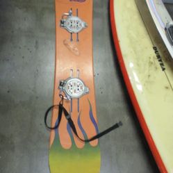 Used REV Directional 148Cm Snowboard W K2 Clicker bindings ( Read The Description)