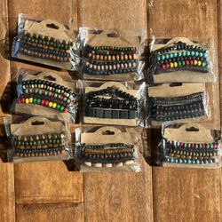 SET CHOSEN Random Color Beaded Bracelets