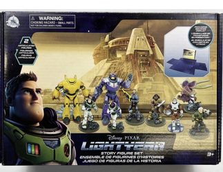 Disney PIXAR LIGHTYEAR STORY FIGURE SET of 9, NEW IN BOX