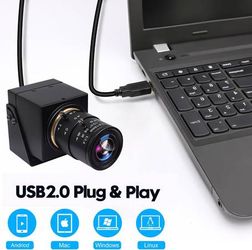 4K USB HDMI Webcam Camera with Manual Zoom, 2.8-12mm Variable Lens