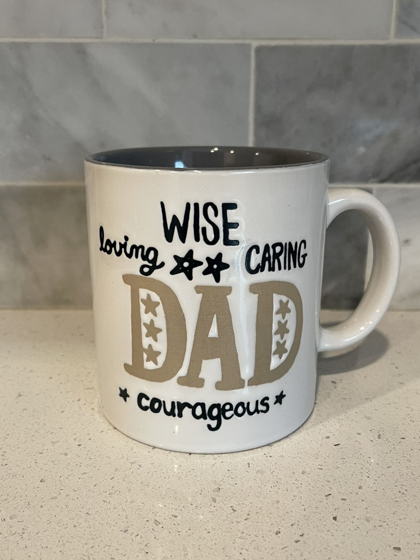 Ganz “ Wise loving caring Dad courageous coffee mug