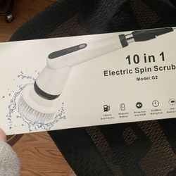 Electric Spin Scrubber with long adjustable handle(brand new)