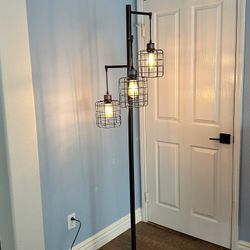 Modern Floor Lamp with 3 hanging lanterns