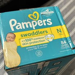 Swaddlers Pampers Box Size New Born 84 Count