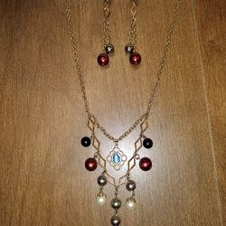 Handmade Necklace & Earrings Set