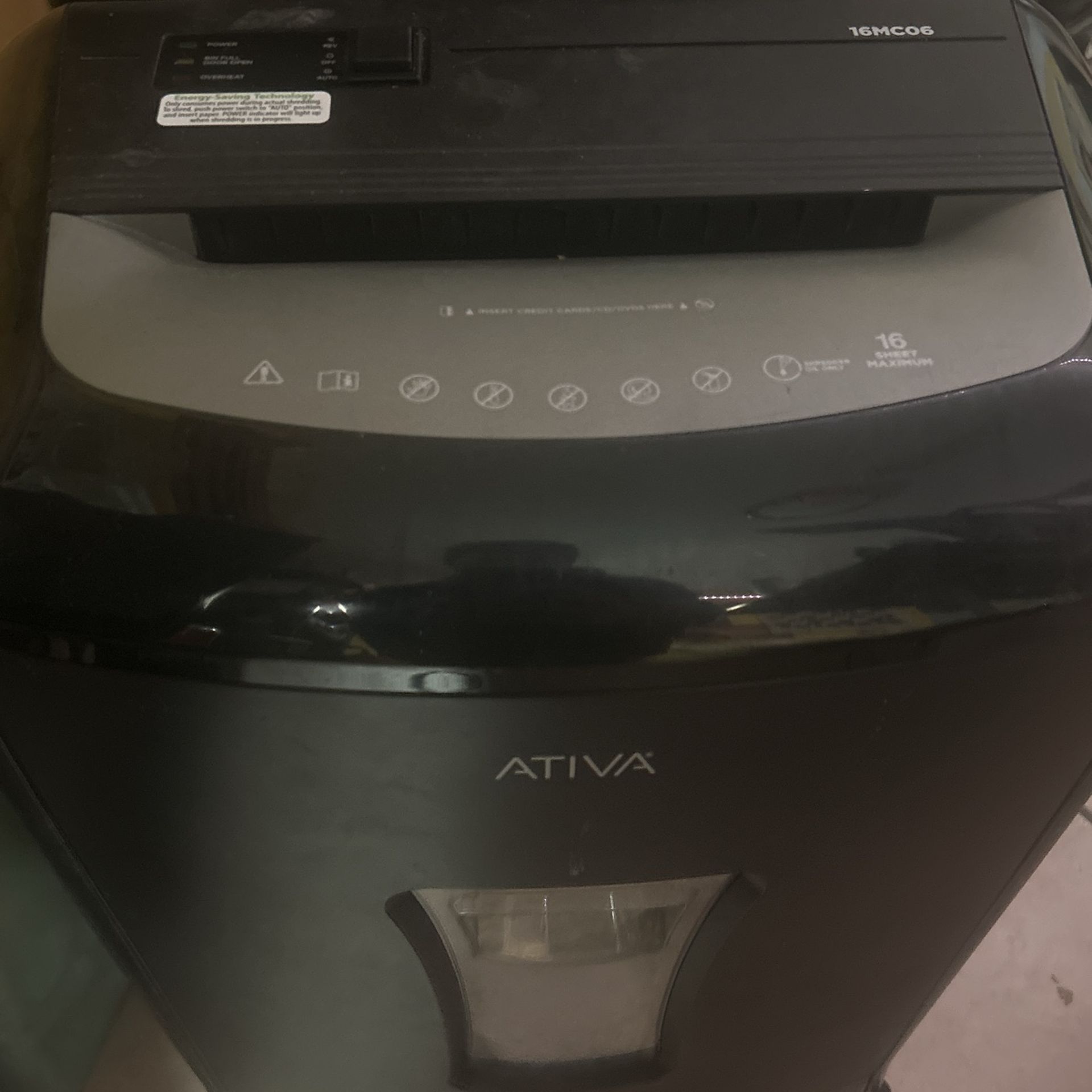 Ativa 16 Sheet Max Shredder