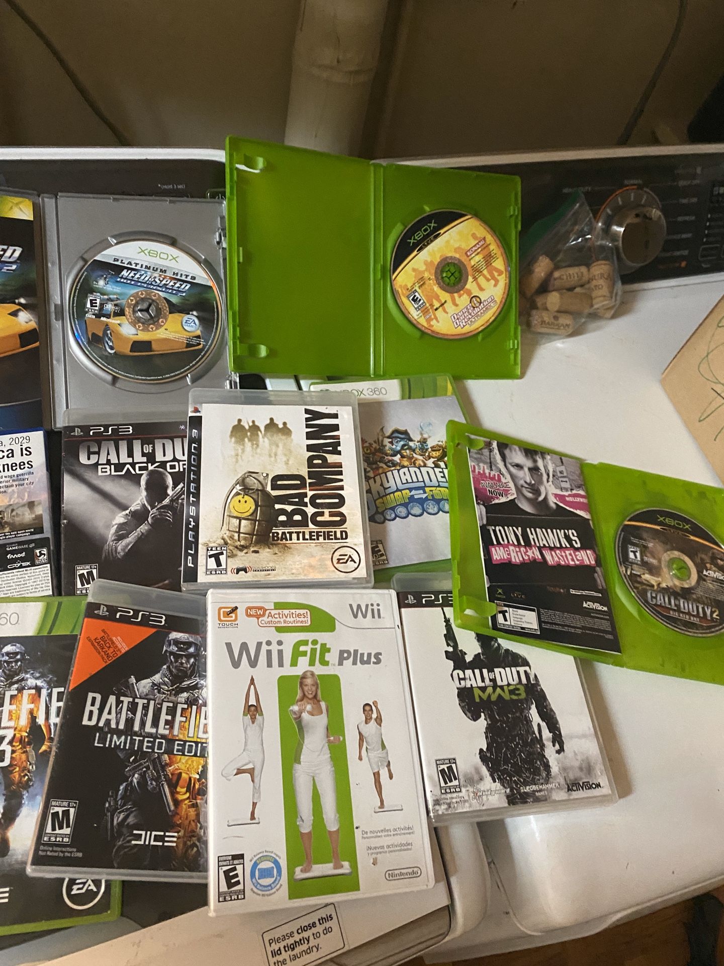 Xbox 360, wii, ps3 games