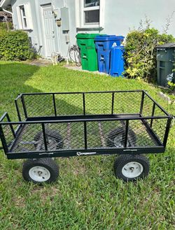 Strongway Steel Mesh Utility Cart Trailer