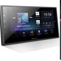 Pioneer DMH-W4660NEX 6.8" Capacitive Touchscreen, Double Din – Wireless & Wired Apple CarPlay & Android Auto, Amazon Alexa Built-in, Bluetooth, HD Rad