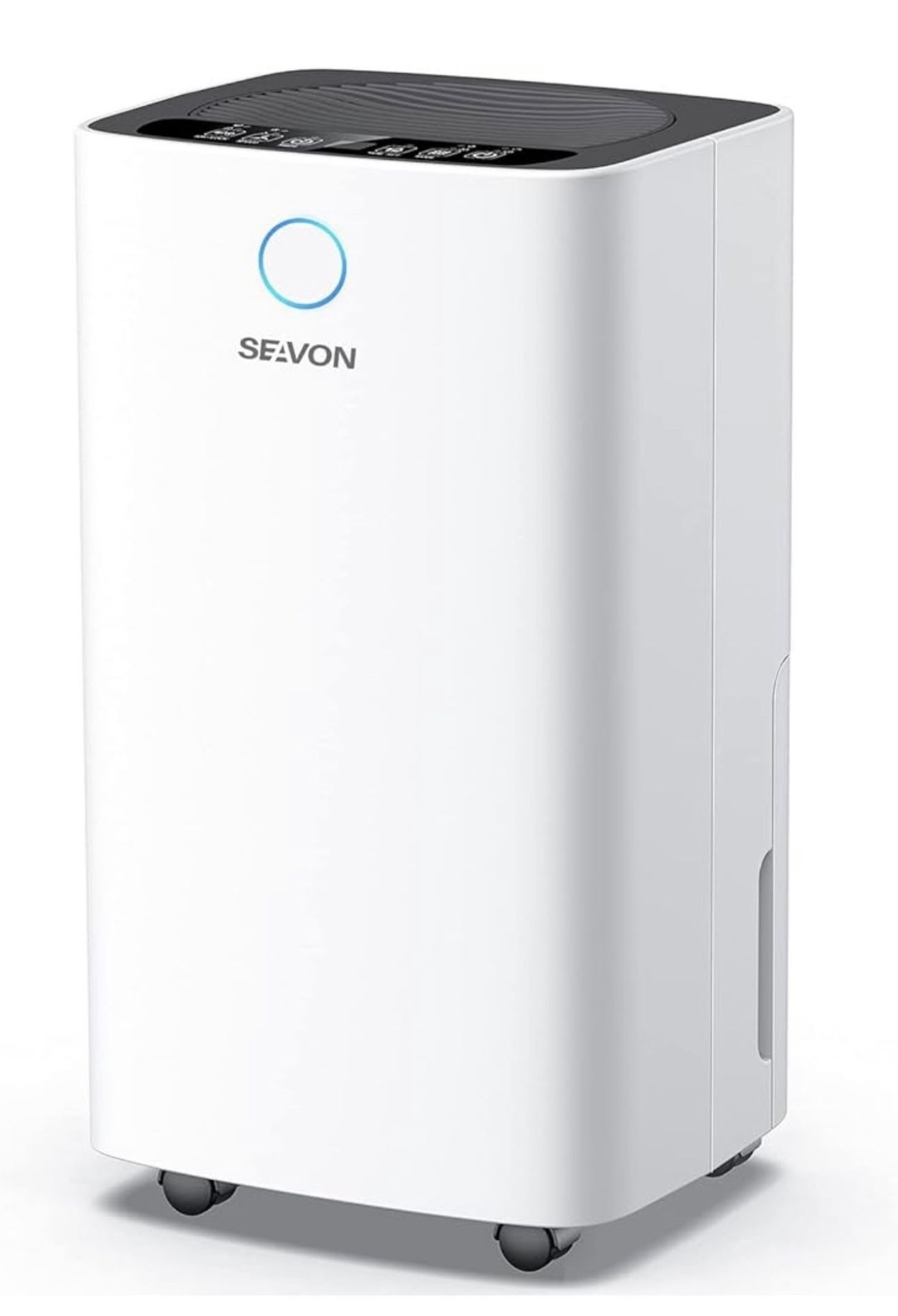 SEAVON 30 Pint Dehumidifiers for 2000 Sq. Ft Home Basement with Drain Hose, Dehumidifier with Auto and Manual Drainage,12 Hours Timer, Child Lock, Dry