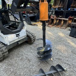 Skid Steer Auger For Bobcat Kubota John Deere Case