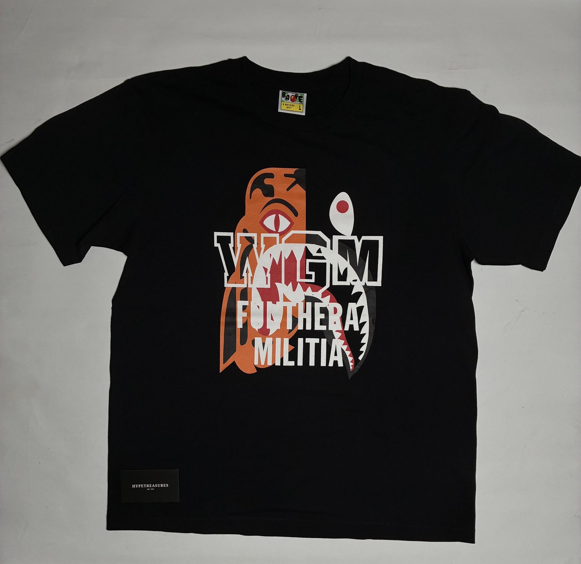 NEW Bape Tiger Funthera Tee Black Small,Large