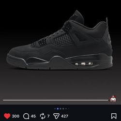 Jordan 4 Retro Black Cat Sz: 11.5 & 12 Men’s