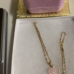 10k Pendant & 10k 20 Inch Chain