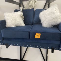 Beautiful Blue loveseat $450 Black Friday Special