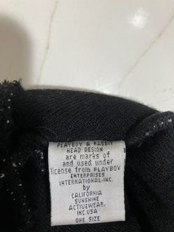 Playboy Black Knit Top One Size