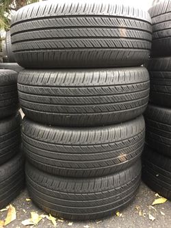 215/55/16 hankook set of used tires in great condition 60-70% tread 175$ for 4 . Installation and balance available, wheel alignment available, road