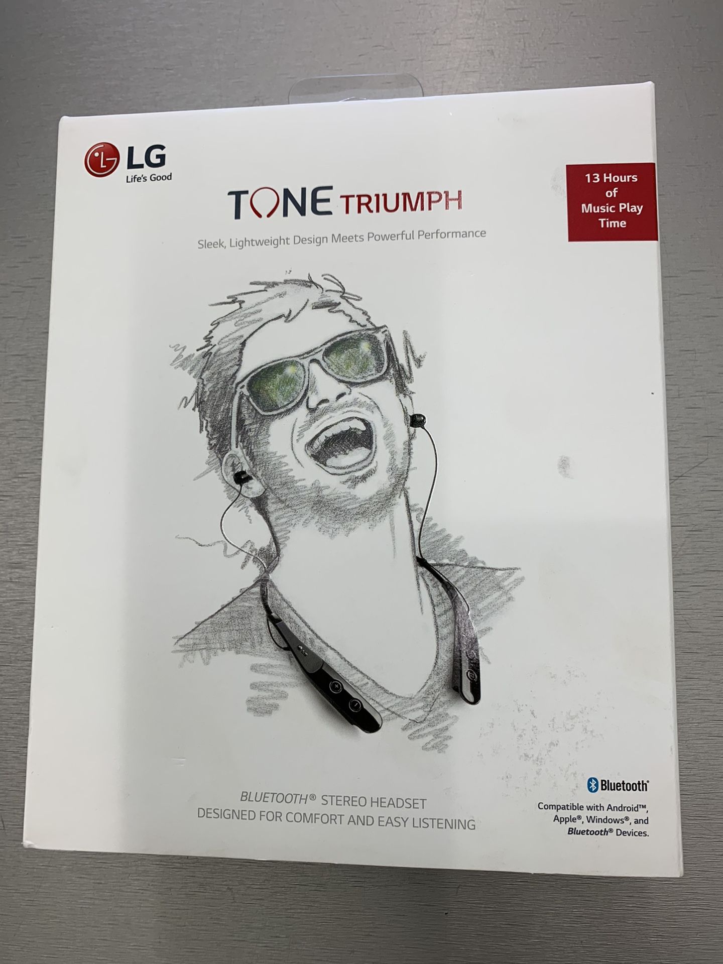 LG Tone Triumph Bluetooth Stereo Headset (Black)