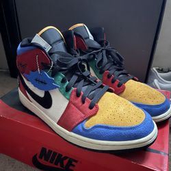 Blue The Great x Air Jordan 1 Mid 'Fearless'
