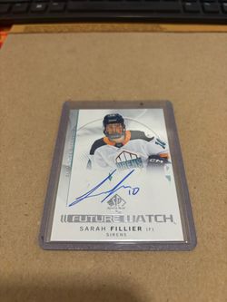 Sarah Fillier SP Authentic Future Watch Auto Card