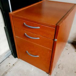 Solid Wood File Cabinet