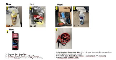 Car Cleaning & Maintenance Supplies Bundle