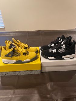 Jordan Retro 4s  lightning & white Thunder