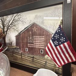 Vintage Patriotic Framed Print