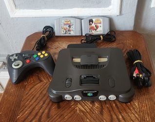 Nintendo 64 , N64 Gaming System, With 2 Cartrige Games,