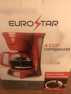 Eurostar 4 Cup Coffeemaker NEW