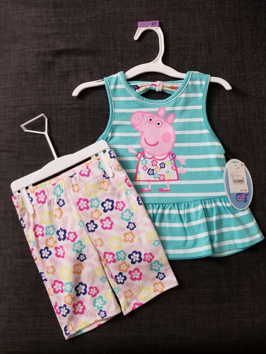 2T Peppa Pig Outfit NEW