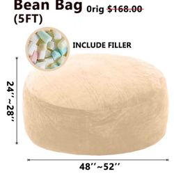 5 Ft Bean Bag Chair 