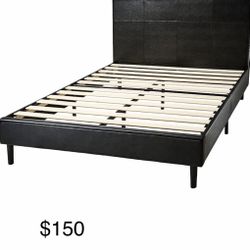 Faux leather Bed