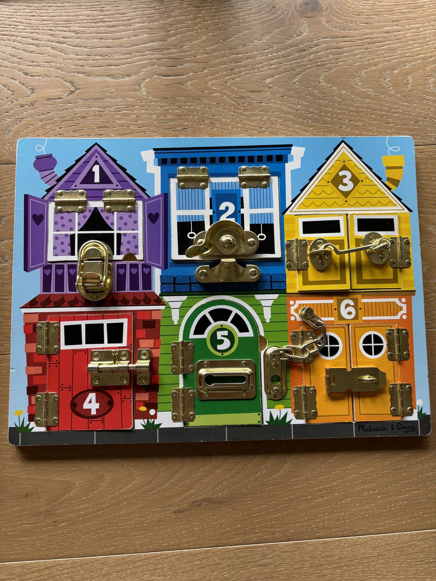Melissa & Doug Latches Wooden Activity Board