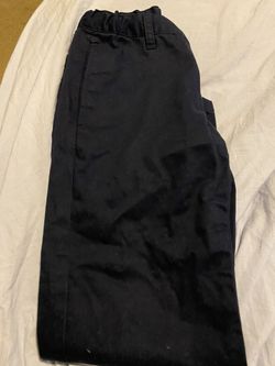 Cat and jack boys navy blue uniform pants size 8 husky
