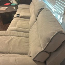 Fully Automatic Recliner Sofa And Daybed. Gray